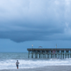 Clouds form on August 3, 2020 in Myrtle Beach, South Carolina, as Tropical Storm Isaias moves north along the eastern United States.